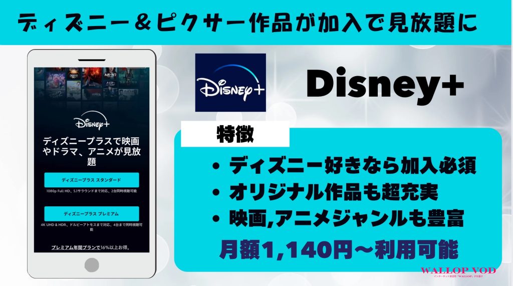 Disney+の特徴