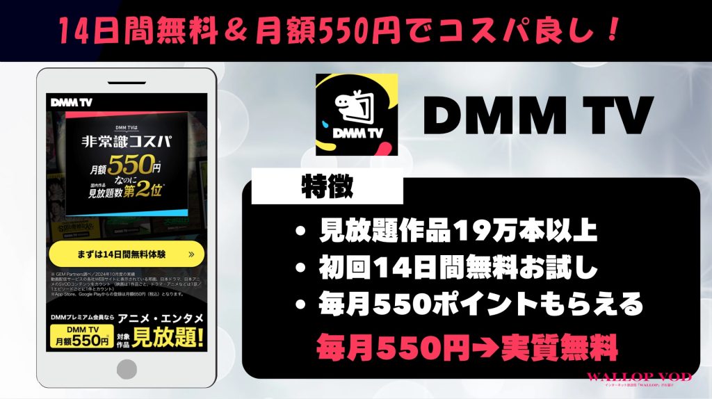 DMM TVの特徴